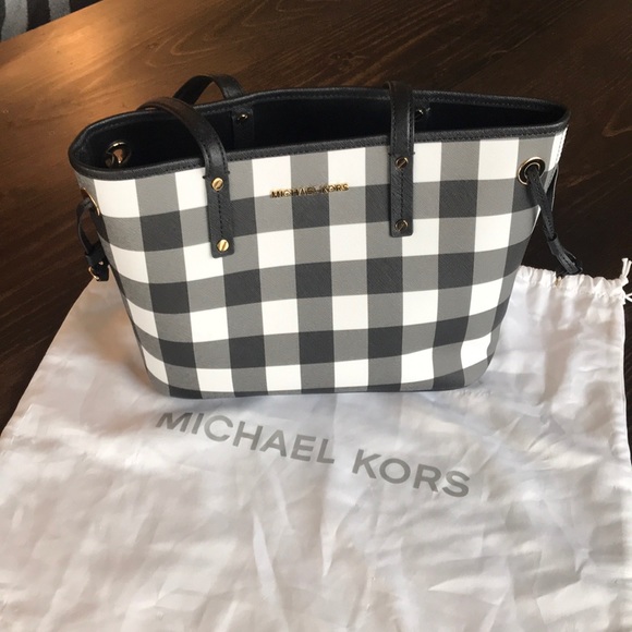 plaid michael kors purse